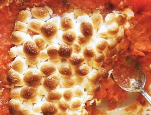 Traditional Sweet Potato Casserole made “Paleo”